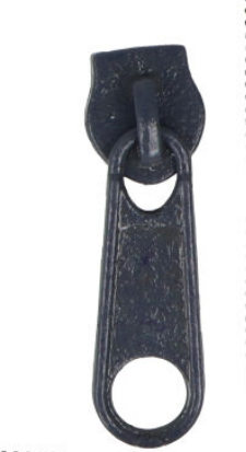 Zipper - 5 mm - grey
